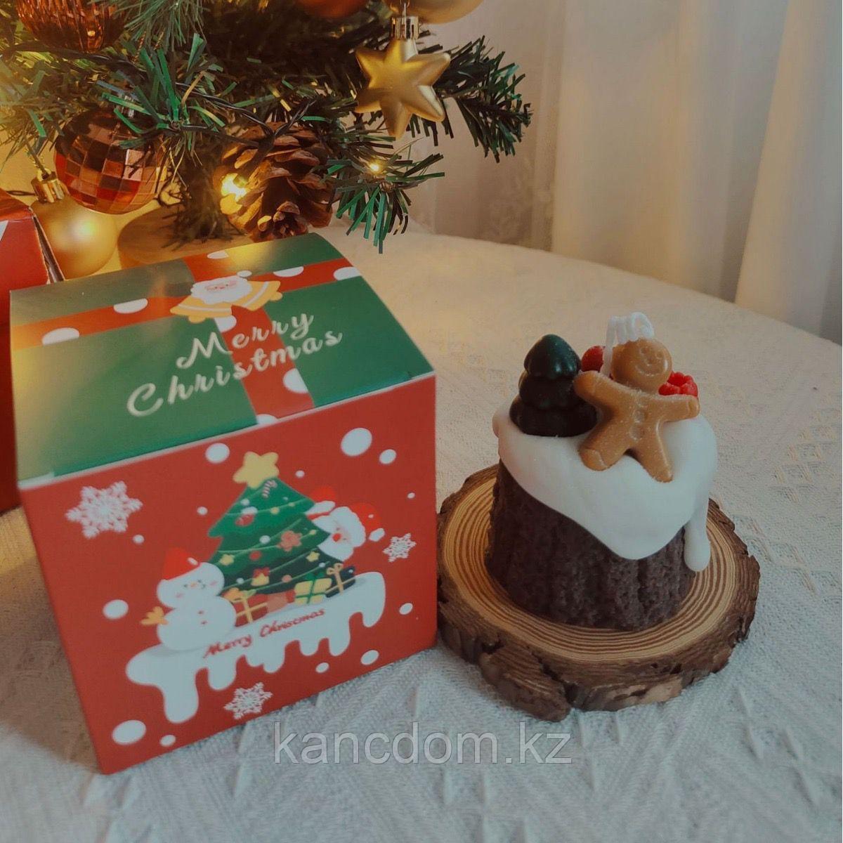 Свеча ароматическая фигурная "Christmas stump" 180гр.
