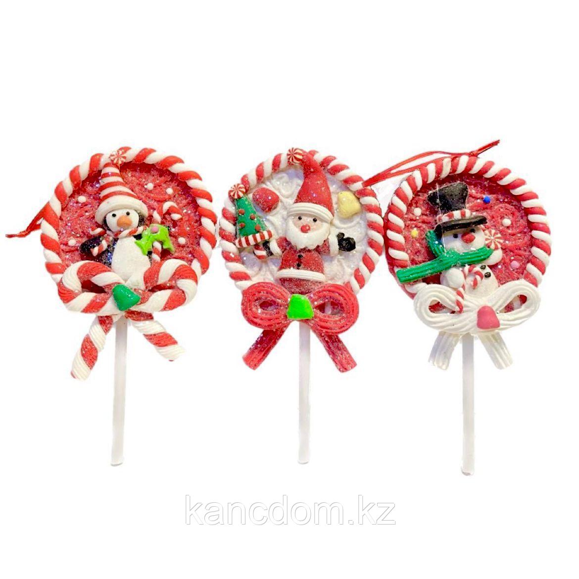 Елочная игрушка "Новогодний леденец" 15см*8,5см