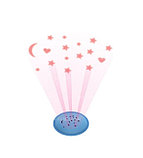 Игрушка-обнимашка с проектором Зайчик (розовый) от baby mix, фото 2