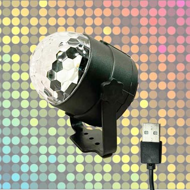 Диско шар светодиодный LED LT-775 USB - фото 1 - id-p113834996