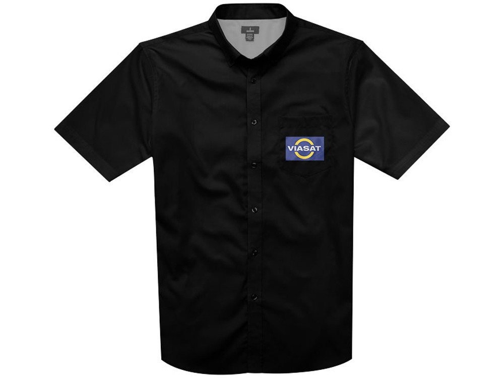 Рубашка Stirling мужская с коротким рукавом, черный - фото 5 - id-p113833423