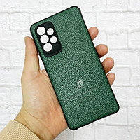 Чехол силиконовый на телефон Samsung Galaxy A52 зеленая под кожу