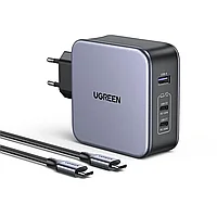 Зарядное устройство на 2xUSB-C+1 USB, 140W, QC4.0/PD3.1, Gan X CD289 (90549) UGREEN