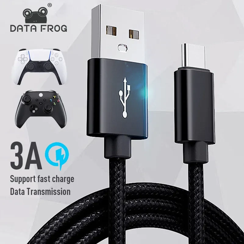 Кабель USB - Type-C для зарядки джойстика PS5 / Xbox / Switch 2 метра - фото 1 - id-p113835461
