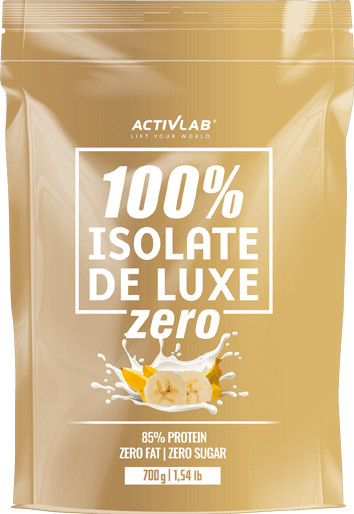 Протеин 100% Isolate De Luxe Zero, 700g, ActivLab Banana - фото 1 - id-p113748435
