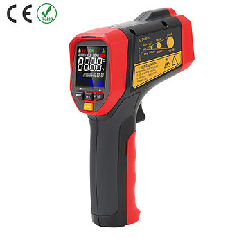 UT302D+ пирометр UNI-T (-32°С до +1100°С) с двухлучевым лазером и памятью измерений. В реестре СИ РК.