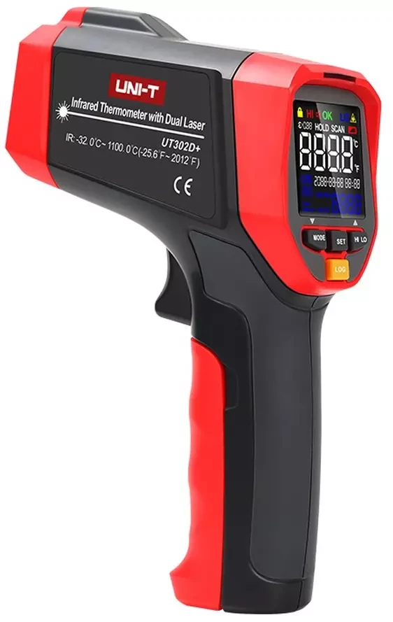 UNI-T UT302D+  Термометр инфракрасный (пирометр)  -32 ~ +1100°C, фото 1