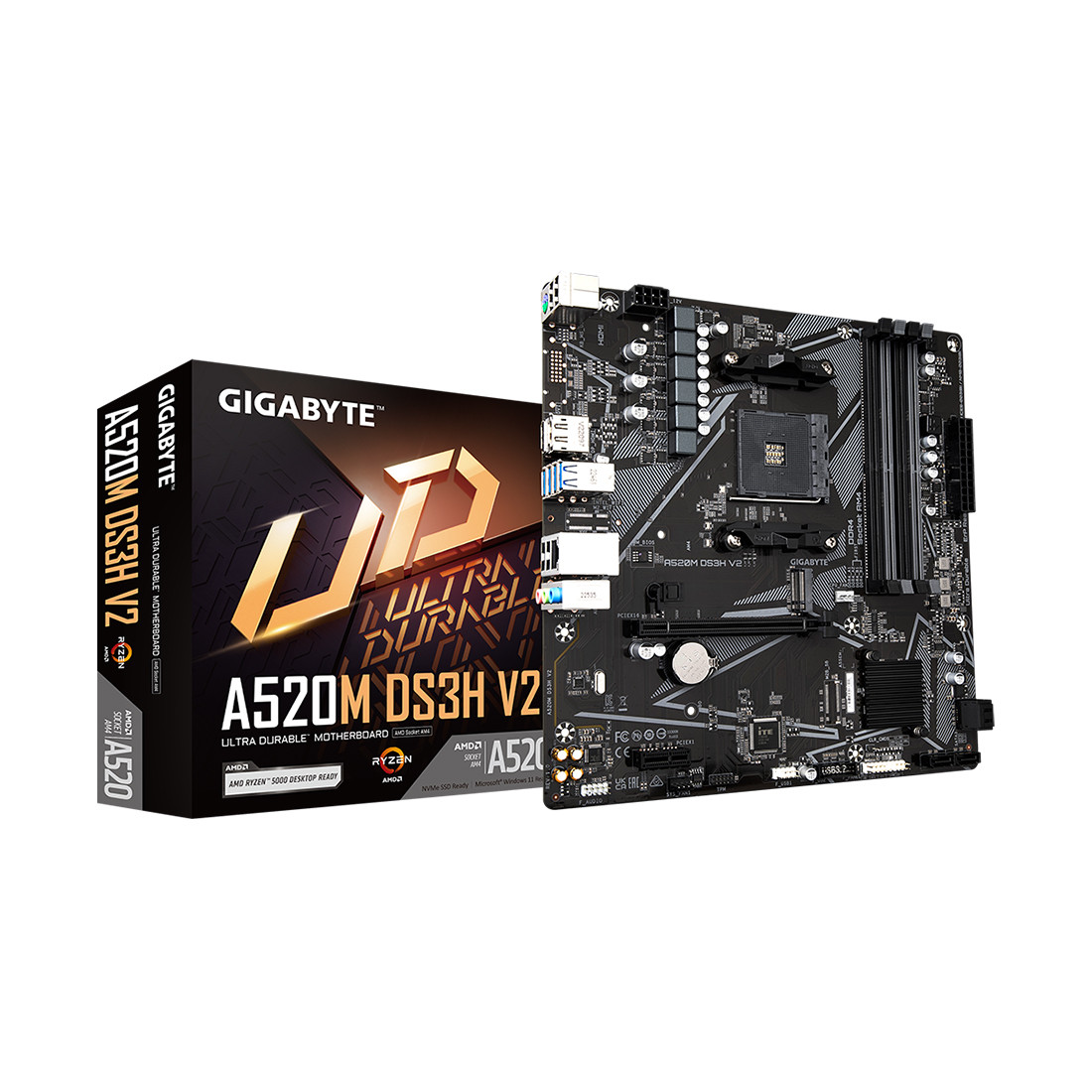 Материнская плата Gigabyte A520M DS3H V2 (4719331854690)