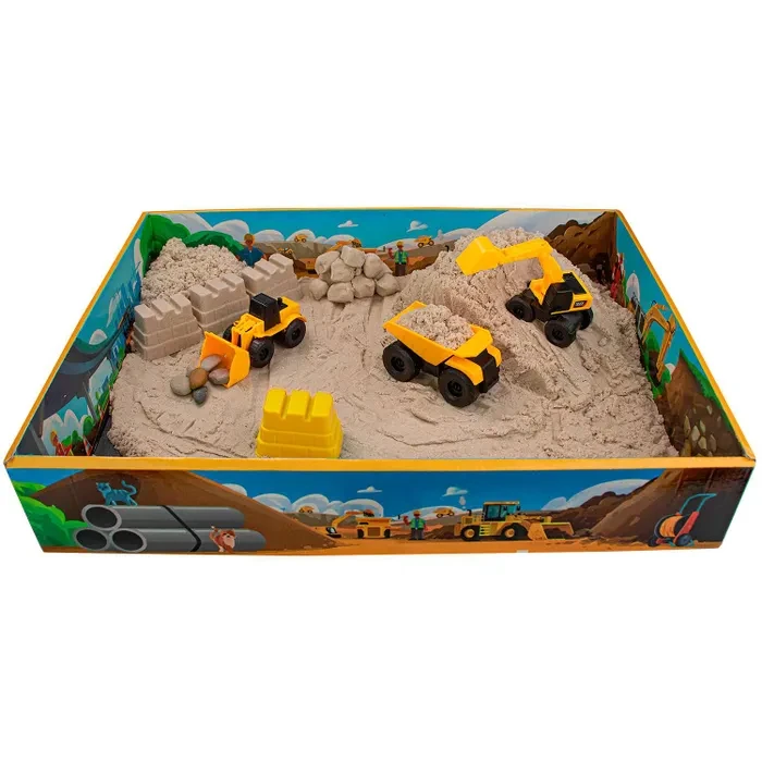 Игрушка Космический песок Стройка с песочницей 1.5 кг