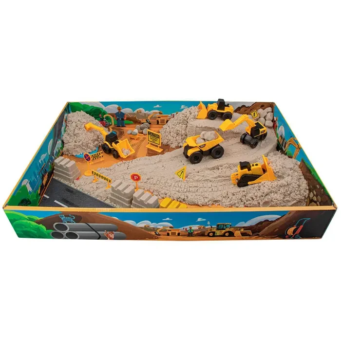 Игрушка Космический песок Большая стройка с песочницей 2.5 кг
