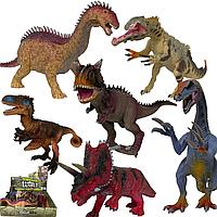 6888 Динозавры (25-35см) пластик/резина Dinosaur World 6шт в уп., цена за 1шт
