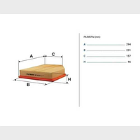 Фильтр воздушный FILTRON AP 032/4 (LX 944)