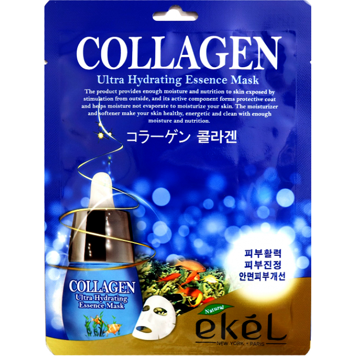 Ekel Тканевая Маска Collagen Ultra Hydrating Essence Mask 25Ml 1Шт