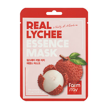 Farmstay Тканевая Маска Real Lychee Essence Mask 23Ml 1Шт