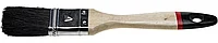 STAYER UNIVERSAL-EURO 25 мм, 1 чёрная натуральная щетина, деревянная ручка, Плоская кисть (01022-025)