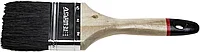 STAYER UNIVERSAL-EURO 75 мм, 3 чёрная натуральная щетина, деревянная ручка, Плоская кисть (01022-075)