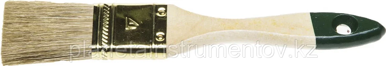 STAYER LASUR 38 мм, 1,5 смешанная щетина, деревянная ручка, Плоская кисть, STANDARD (01031-38) - фото 2 - id-p113284025
