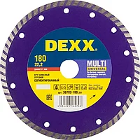 DEXX MULTI UNIVERSAL 180 мм (22.2 мм, 7х2.3 мм), алмазный диск (36702-180)