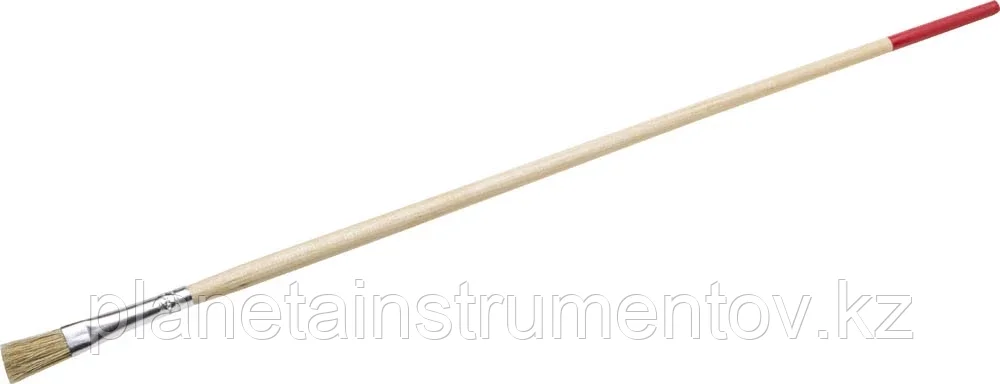 STAYER UNIVERSAL 8 мм, светлая натуральная щетина, деревянная ручка, Плоская тонкая кисть, STANDARD (0124-06) - фото 1 - id-p113284104