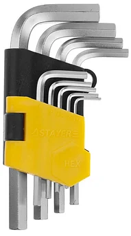 STAYER 9 шт, Набор коротких имбусовых ключей (2740-H9)