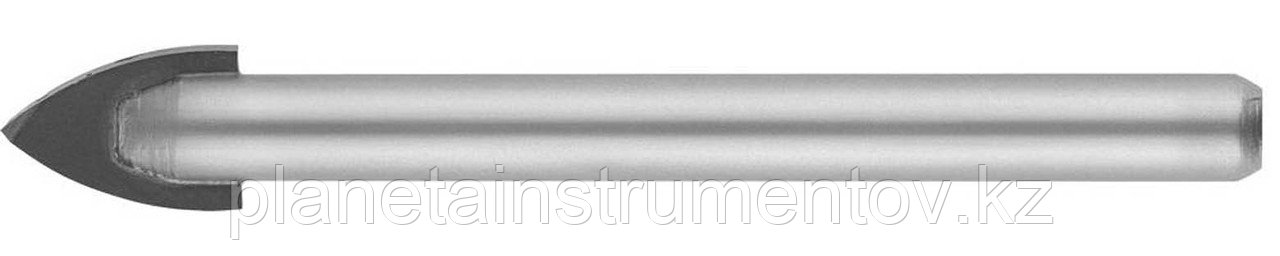 STAYER 10 мм, 2х кромка, цилиндр хвостовик, Сверло по стеклу и кафелю (2986-10)