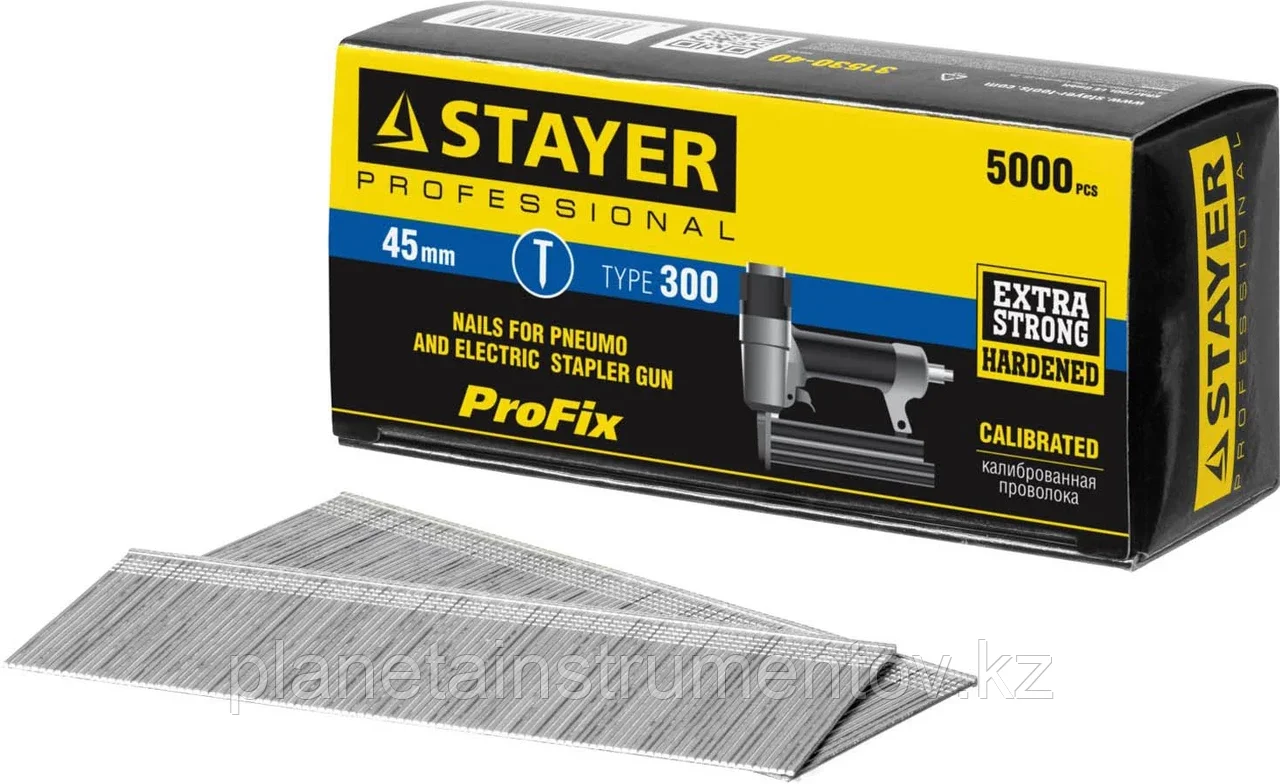 STAYER тип 18GA (47 / 300 / F) 45 мм, 5000 шт, гвозди для нейлера (31530-45) - фото 1 - id-p113288471