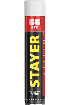 STAYER STD 65 750мл выход до 65л адаптерная, Монтажная пена, PROFESSIONAL (41134)