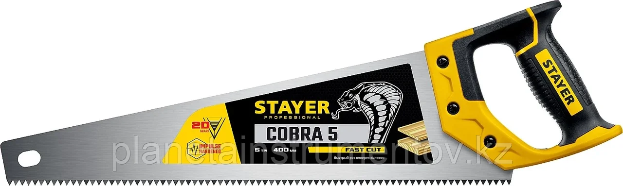 STAYER Cobra 5 400 мм, Ножовка по дереву (1506-40)