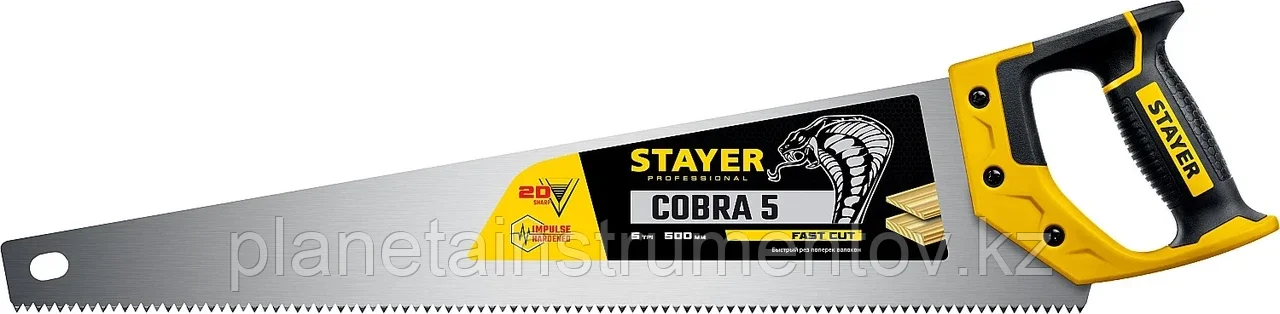 STAYER Cobra 5 500 мм, Ножовка по дереву (1506-50)