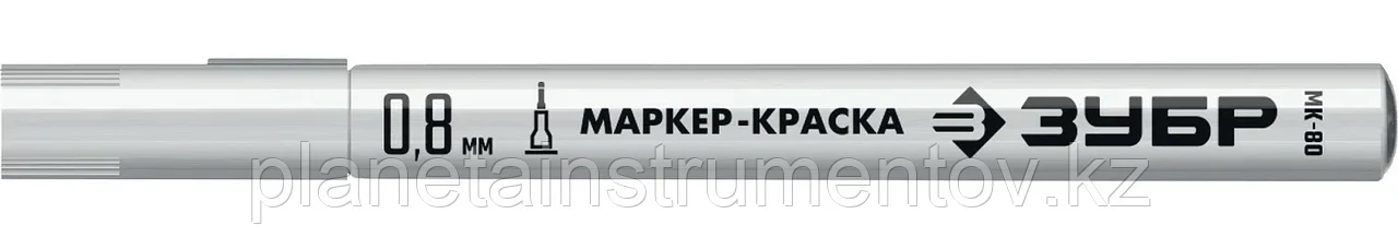 ЗУБР МК-80 0.8 мм, белый, экстратонкий маркер-краска, ПРОФЕССИОНАЛ (06324-8) - фото 4 - id-p113294166