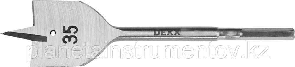 DEXX 35x152мм, сверло перовое по дереву, шестигранный хвостовик - фото 1 - id-p113286623
