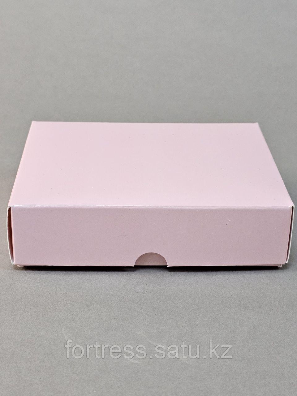 Коробка крышка+дно внешний размер 12*9,5*3см розовая(9*6,5*3)внутренний размер.
