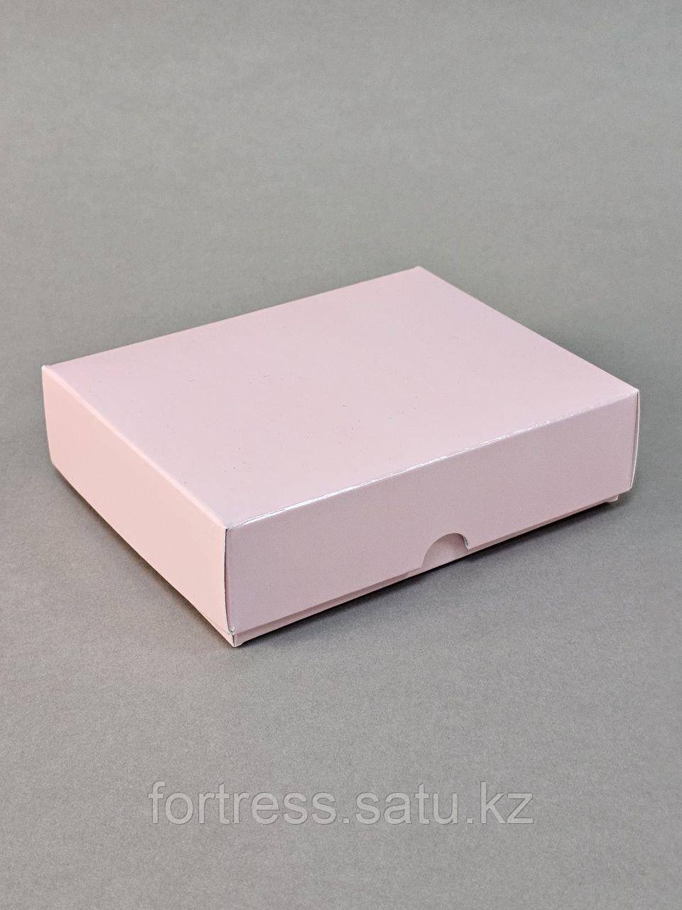 Коробка крышка+дно внешний размер 12*9,5*3см розовая(9*6,5*3)внутренний размер. - фото 3 - id-p86524484