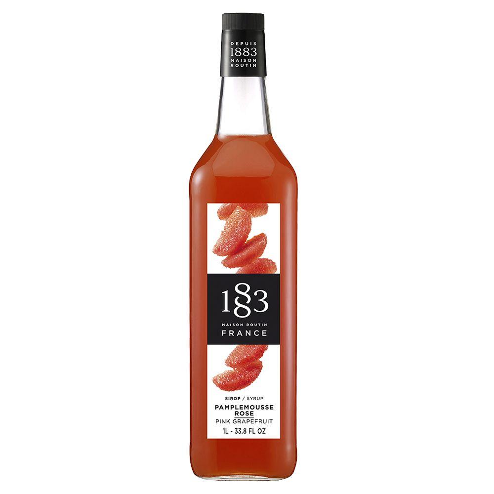 Сироп 1883 Maison Routin Розовый грейпфрут (Pink Grapefruit), 1 л, стекло