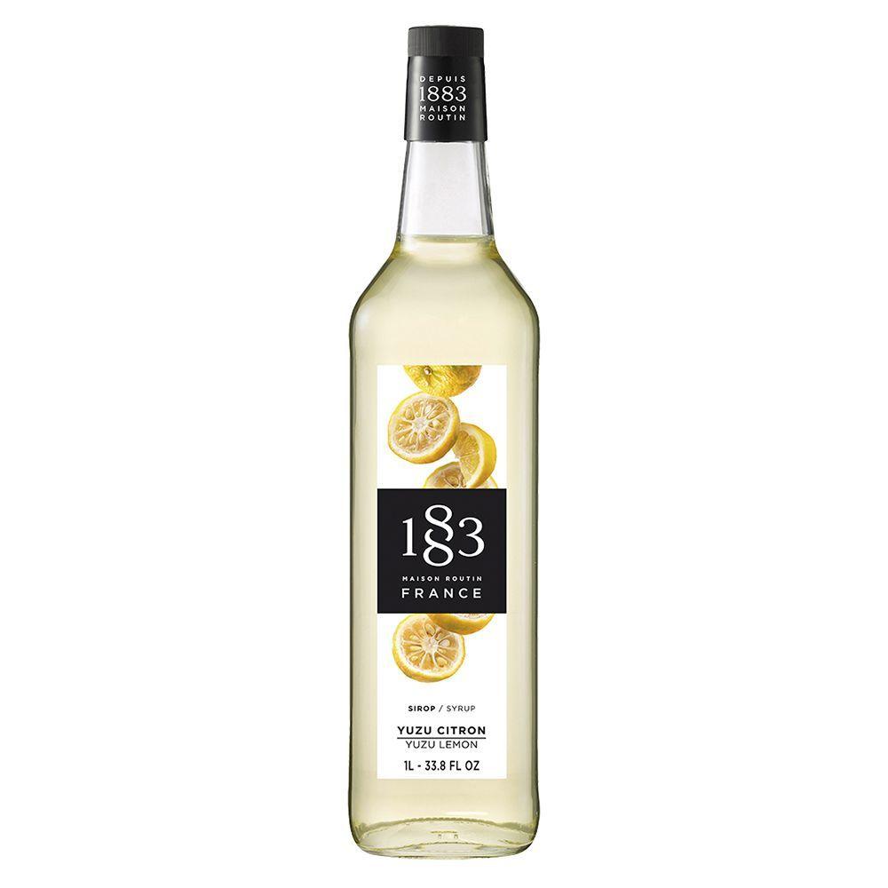 Сироп 1883 Maison Routin Юзу (японский лимон) (Yuzu Lemon), 1 л, стекло, фото 1