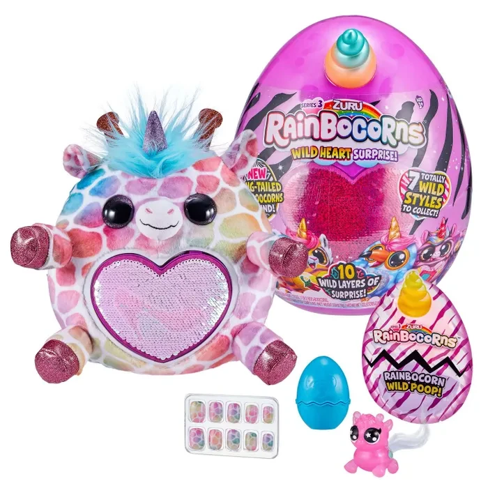 Игрушка Rainbocorns Rainbocorns Wild heart surprise S3 в непрозрачной упаковке (Сюрприз)