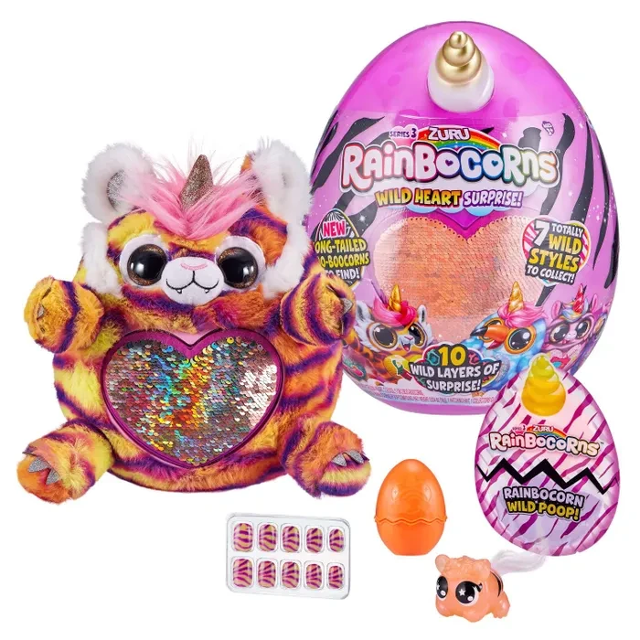 Игрушка Rainbocorns Rainbocorns Wild heart surprise S3 в непрозрачной упаковке (Сюрприз)