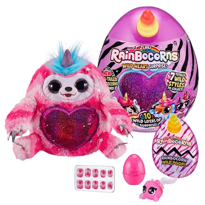 Игрушка Rainbocorns Rainbocorns Wild heart surprise S3 в непрозрачной упаковке (Сюрприз)