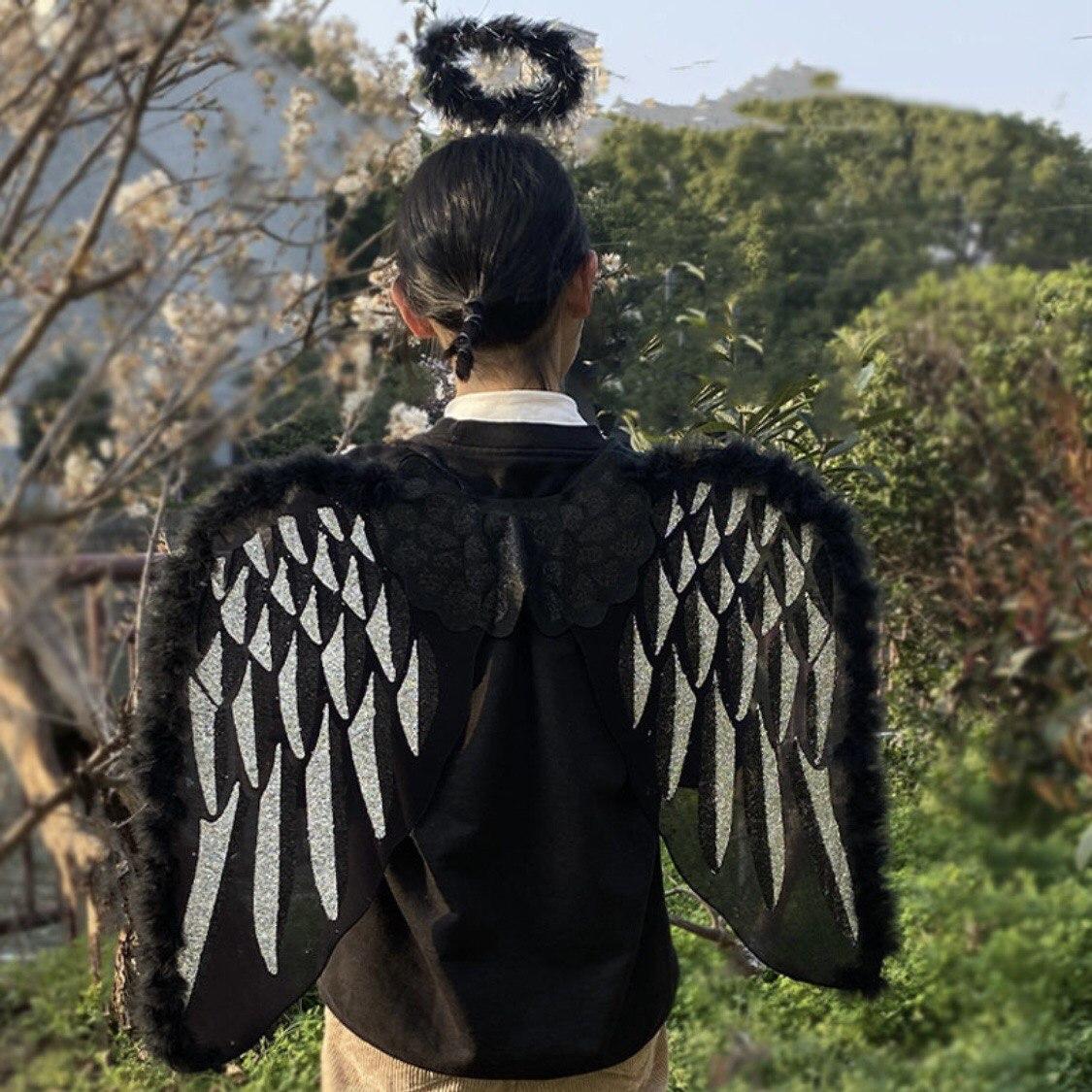 Крылья Ангела и нимб черная - фото 1 - id-p113846016
