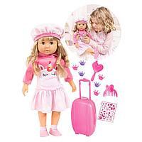 Bayer Dolls: Шарлин қуыршағы бір мүйізді мүйізді костюмде, 40 см, дыбысы бар.әсер