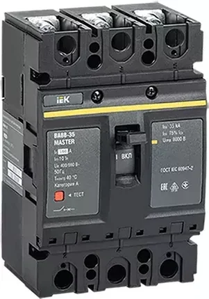 Автоматический выключатель ВА 88-35 (3ф) 160А 690В MASTER IEK, фото 1
