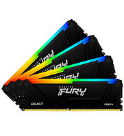 Оперативная память Kingston FURY Beast Black RGB (KF436C18BB2AK4/128) 128 ГБ черный