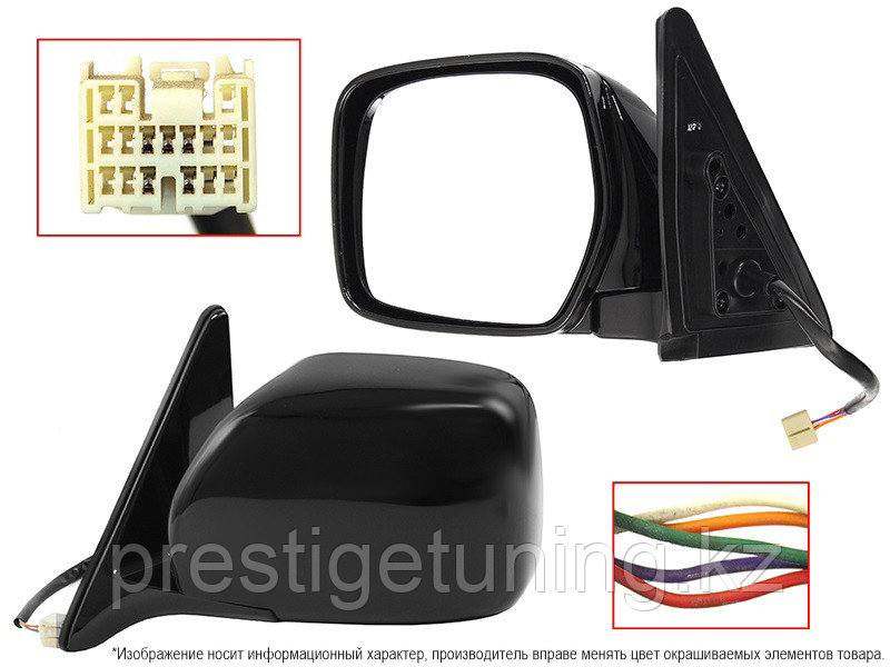 Зеркало левое (L) на Land Cruiser 100 1998-07 (5 контактов регулировка,и складывание) (SAT)