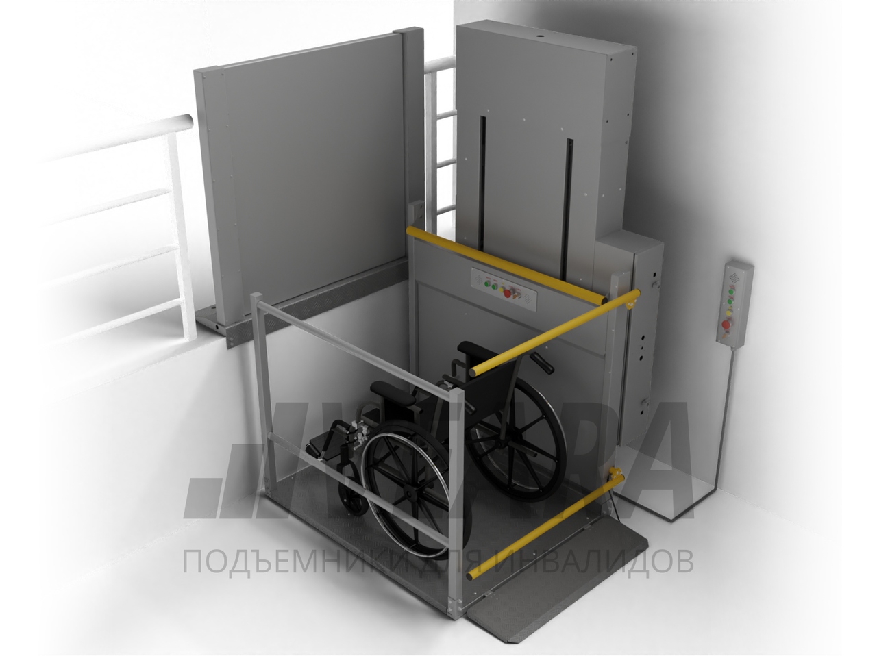 Вертикальная платформа-подъёмник для инвалидов Veara EasyLift - фото 4 - id-p113846831