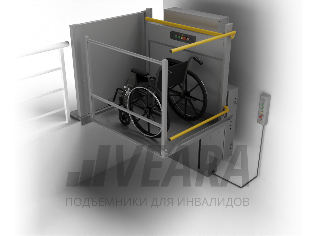 Вертикальная платформа-подъёмник для инвалидов Veara EasyLift - фото 9 - id-p113846831