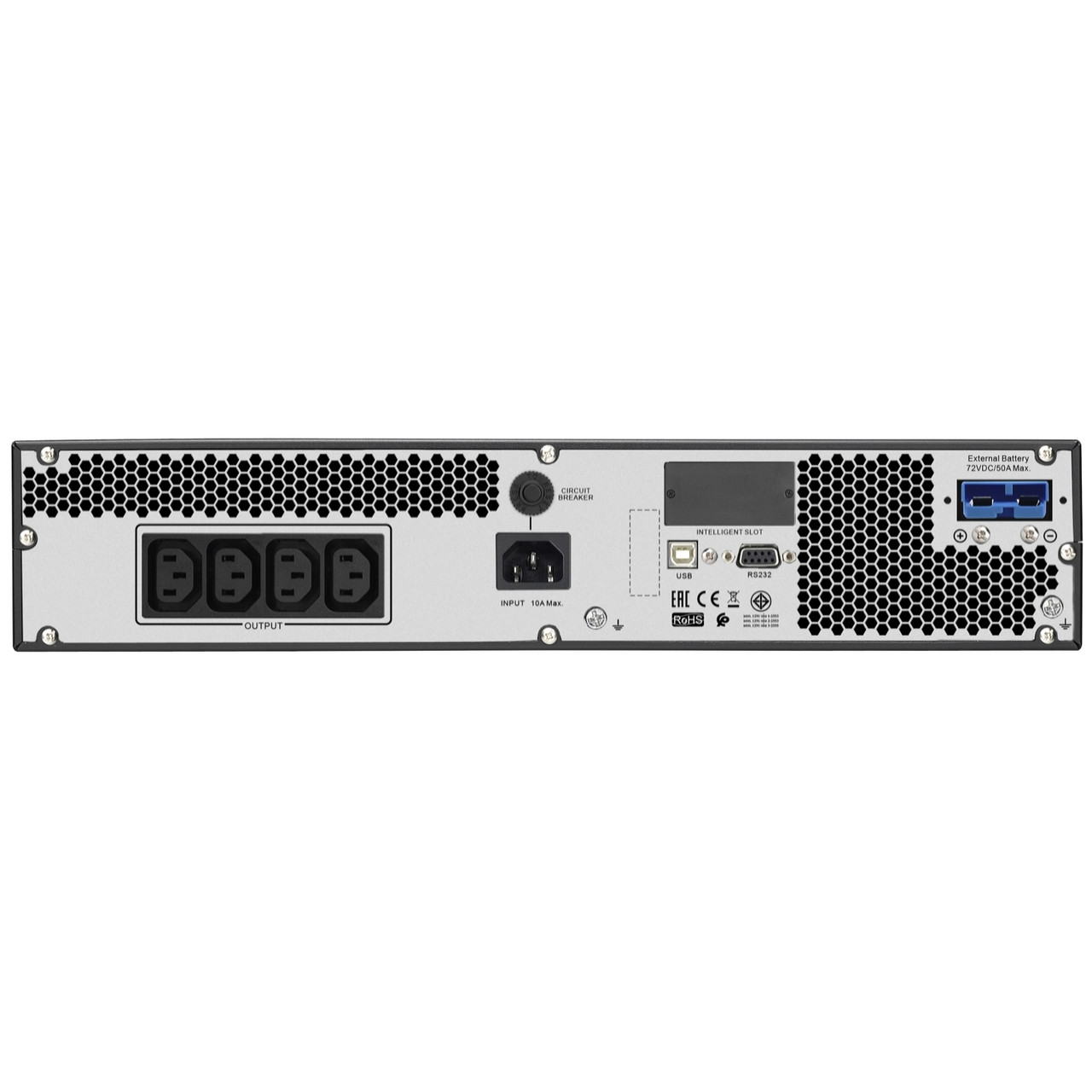 APC SRV2KRILRK ИБП Smart-UPS On-Line, 2000 ВА / 1600 Вт, 230 В, Rackmount 4U, направляющие в комплекте - фото 3 - id-p113846880