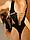 Черное боди с вырезами на животе искрящееся старазами (SPARK) (S/XXL), фото 3