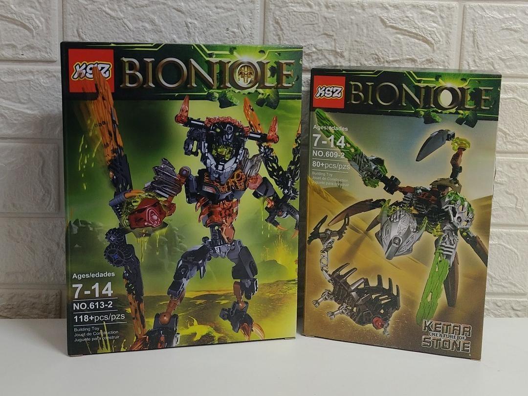 Конструктор Бионикл Лава-Монстр BIONICLE с  Bionicle "Кетар: Тотемное животное Камня" 198 дет.