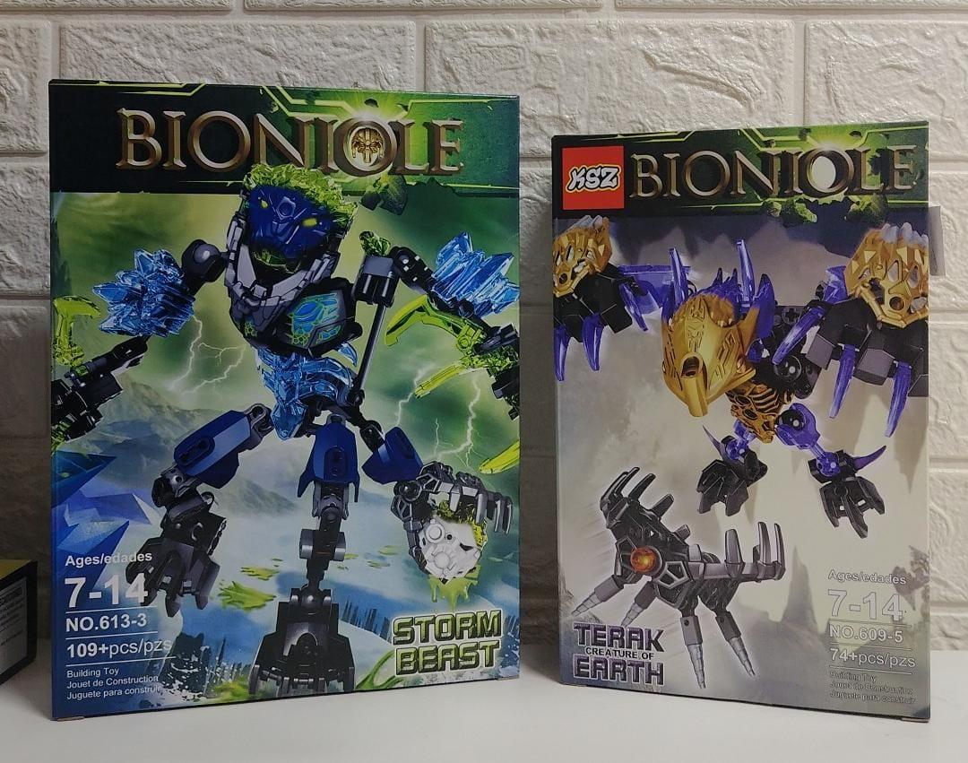 Конструктор бионикл 613-3 Грозовой Монстр с Биониклом Бионикл Терак - Тотемное животное Земли 183 дет.