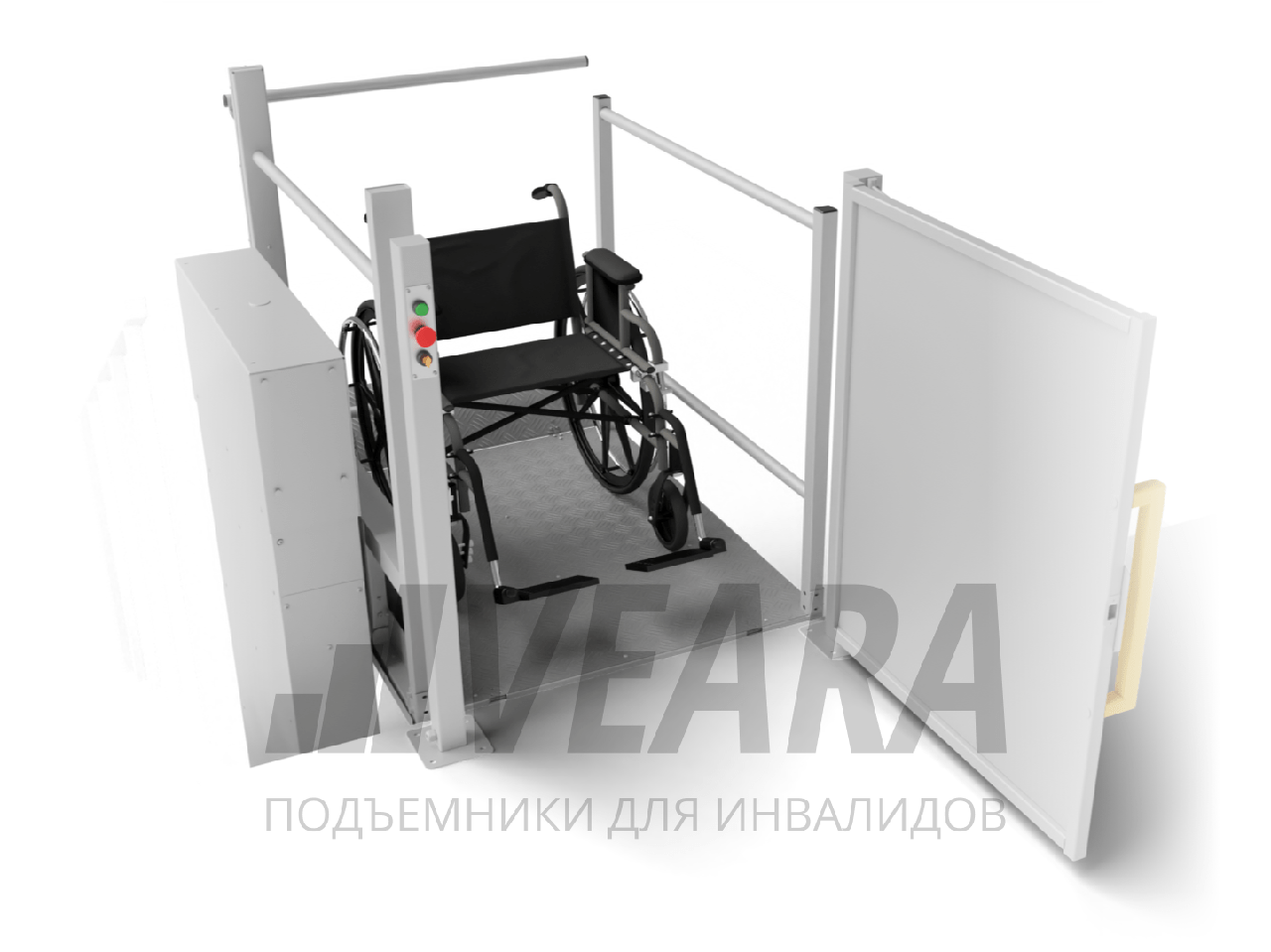 Вертикальная платформа-подъемник для инвалидов Veara Лайт Плюс - фото 6 - id-p113850011
